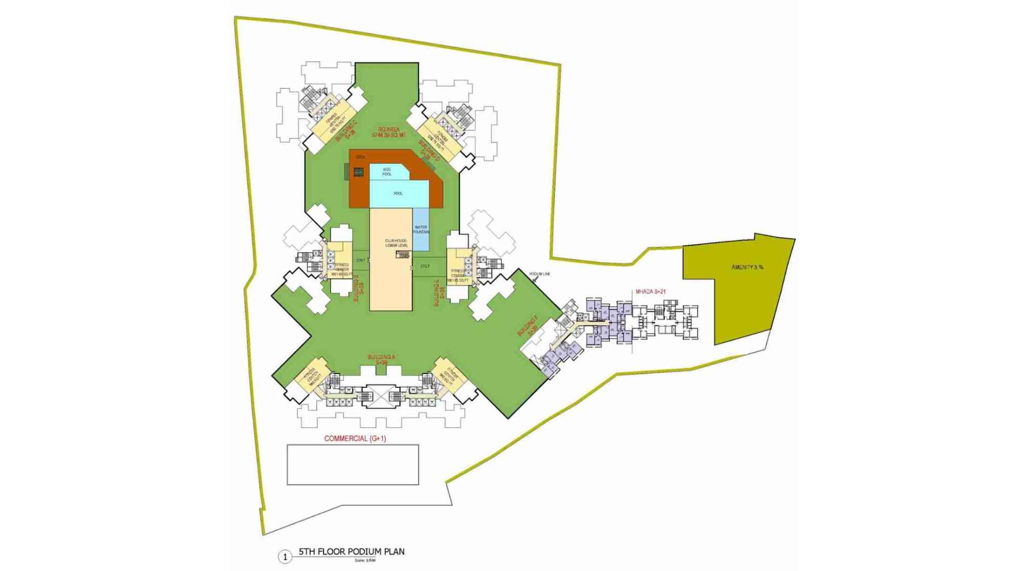 Proviso-Maple-Woods-Floor-Plan-Amenity-Podium