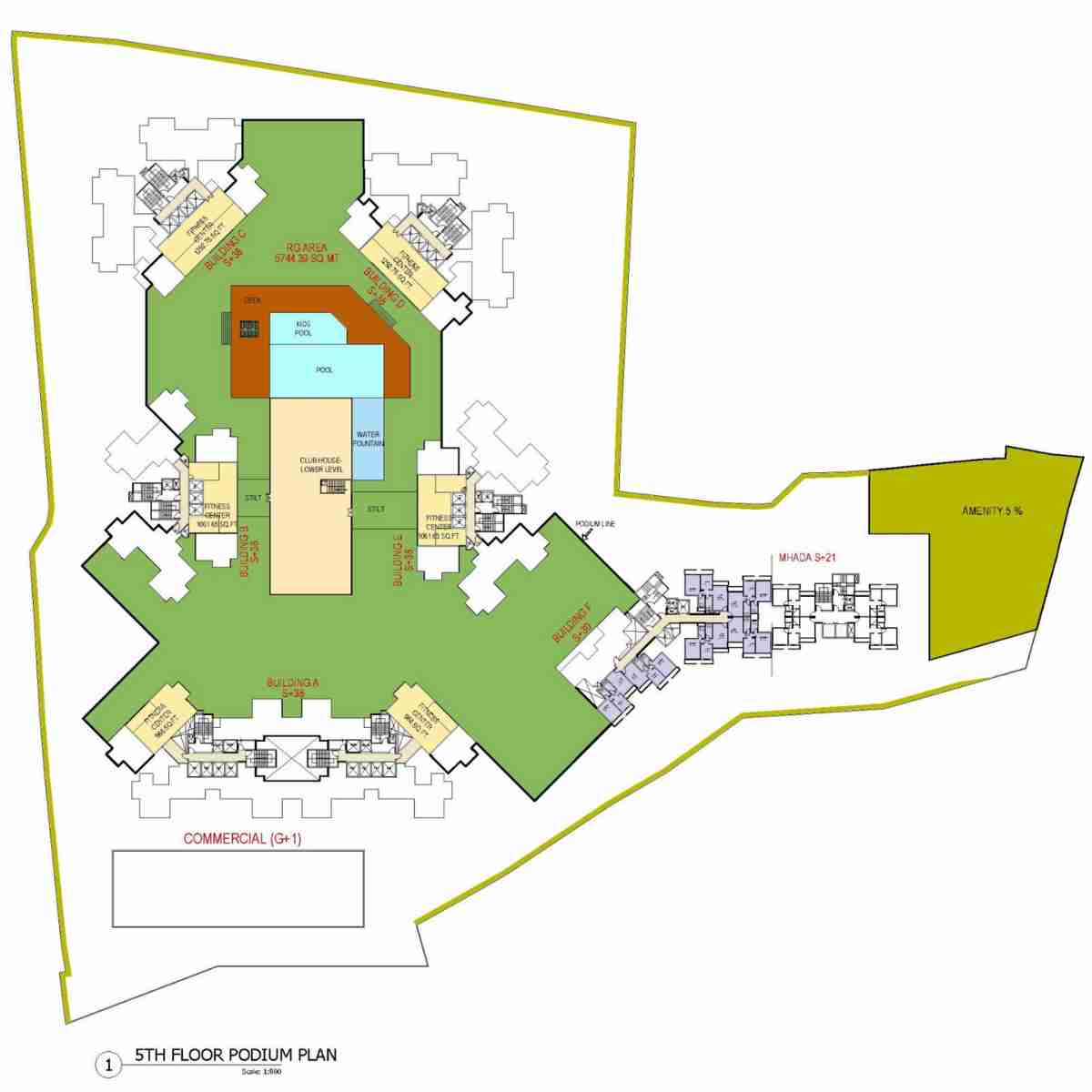 Proviso-Maple-Woods-Floor-Plan-Amenity-Podium